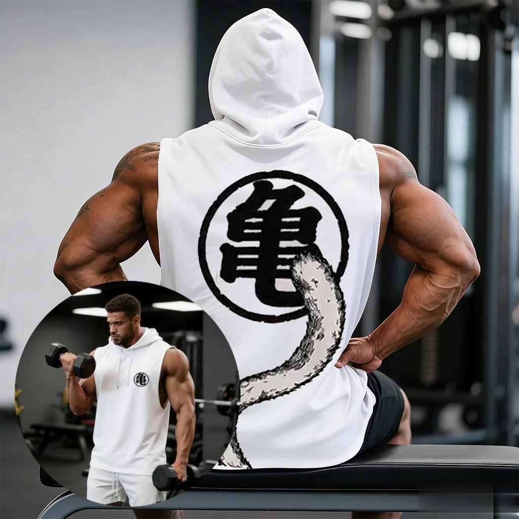 Sleeveless Undershirt - เสื้อกล้ามลายการ์ตูนดราก้อนบอล ปี 2026 สำหรับผู้ชาย เสื้อฮู้ดดี้โอเวอร์ไซส์ลำลอง เสื้อยืดแขนกุด