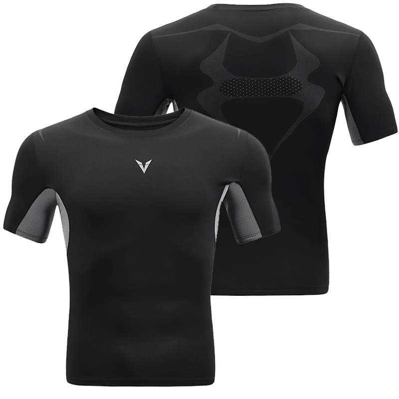 T Shirt Tight Fit - เสื้อยืดแขนสั้นสำหรับผู้ชายเสื้อยืดสำหรับใส่ออกกำลังกายในยิมแห้งเร็ว