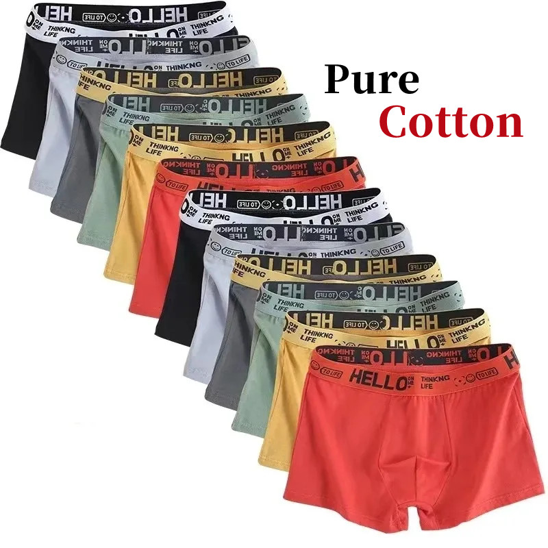 10 ชิ้น/ชุดชั้นในชายผู้ชายกางเ - Boxer Brief Pack Cotton บทวิจารณ์และราคา