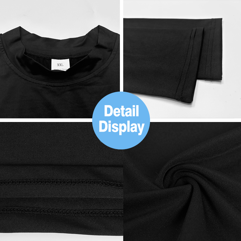 เสื้อยืดแขนยาวคอเต่าสำหรับผู้ช - T Shirt Tight Fit บทวิจารณ์และราคา