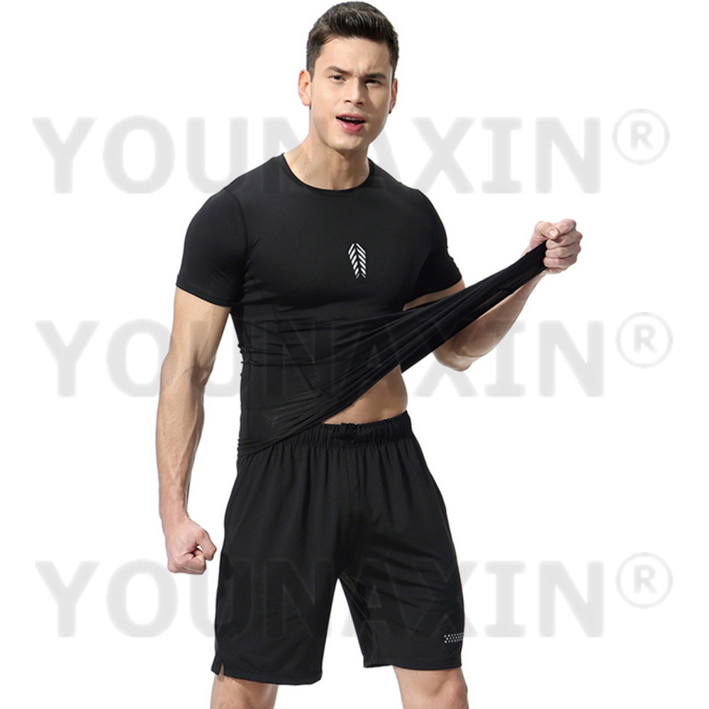 เสื้อยืดแขนสั้นผู้ชายวิ่งออกกํ - T Shirt Tight Fit บทวิจารณ์และราคา